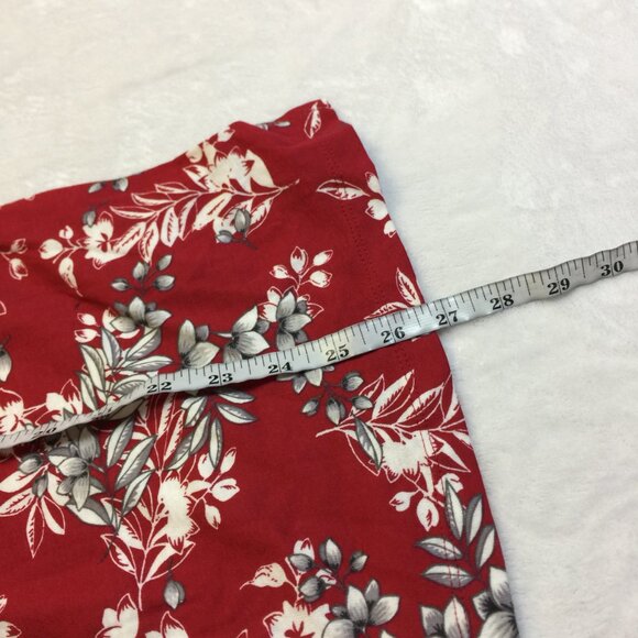 NWT Charter Club Pajama Top XL Womens Red Floral Long Sleeve Button Front V-neck - Picture 10 of 15